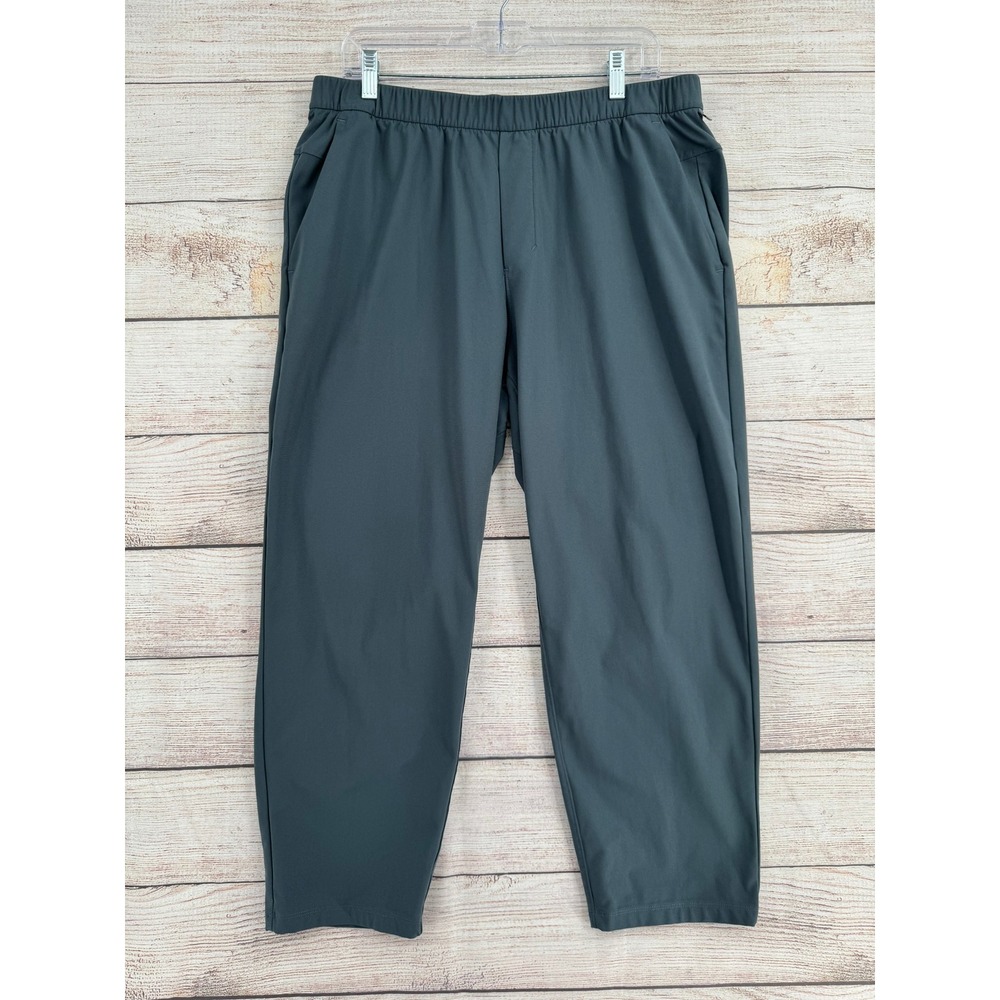 Lululemon Lab Cropped Pants Mens XL Gray Technical Stretch LM6APMS.0